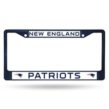 RICO INDUSTRIES New England Patriots License Plate Frame Metal Navy 9474696484